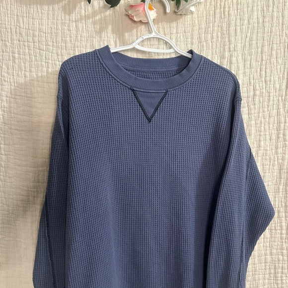 Aerie blue Waffle Knit Top - Picture 1 of 3